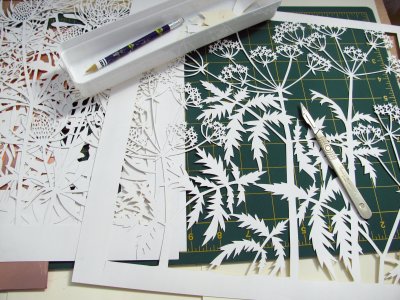 Cutting a stencil