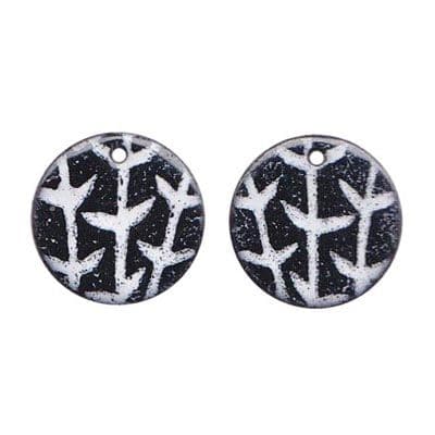 Enamel Earrings (J210)